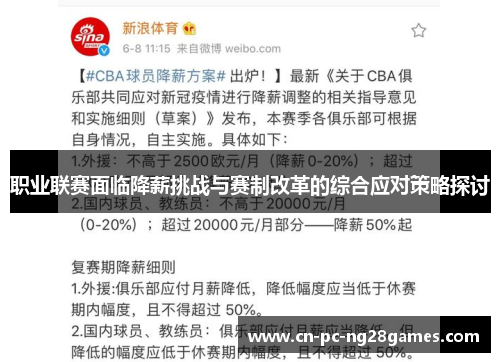 职业联赛面临降薪挑战与赛制改革的综合应对策略探讨